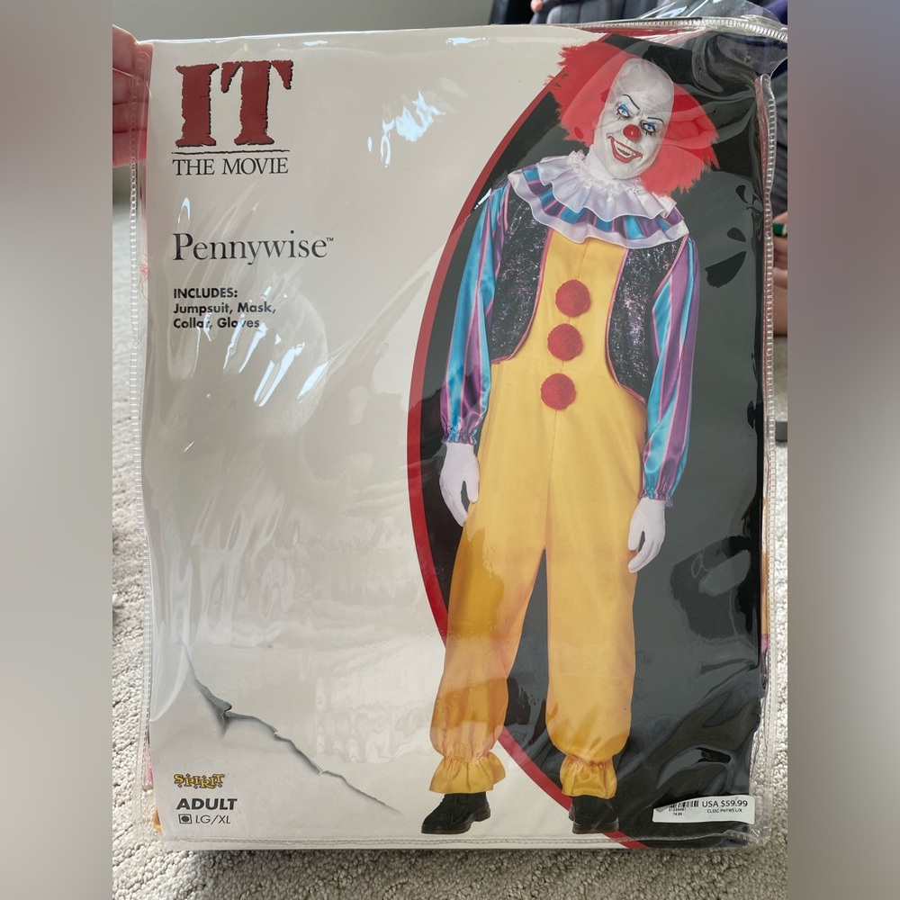 Spirit ADULT - IT Pennywise Costume for Halloween